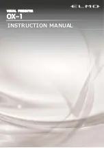 Elmo OX-1 Instruction Manual preview