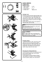 Preview for 38 page of ELNA eXplore 160 Instruction Book