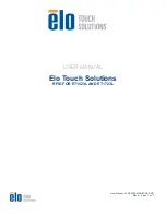 Preview for 1 page of Elo Touch Solutions ET1523L User Manual