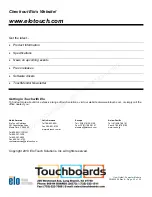 Preview for 20 page of Elo Touch Solutions IDS 3201L Manual