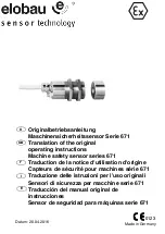 Preview for 1 page of elobau 671 I 0 12 Series Operating Instructions Manual