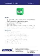 Preview for 1 page of elock EL-MCP110 Manual