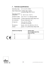 Preview for 20 page of ELTEX SCC-P Operating Instructions Manual