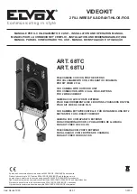 Elvox 68TC Installation And Operation Manual preview