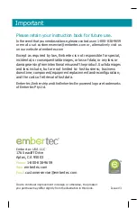 Preview for 21 page of Embertec Emberstrip ESUSAV8-ET-10D User Manual