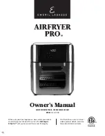 Emeril Lagasse AIRFRYER PRO GLA-1003 Owner'S Manual preview