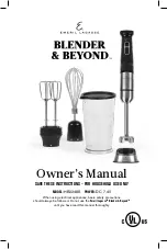 Preview for 1 page of Emeril Lagasse Blender & Beyond HB2248S Owner'S Manual