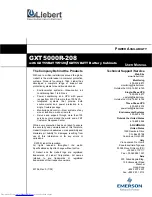 Preview for 32 page of Emerson GXT5000R-208 User Manual