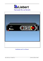 Emerson Liebert NPS Installation And User Manual preview