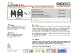 Preview for 5 page of Emerson RIDGID RP 219 Manual