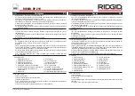 Preview for 19 page of Emerson RIDGID RP 219 Manual