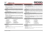 Preview for 20 page of Emerson RIDGID RP 219 Manual