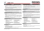 Preview for 22 page of Emerson RIDGID RP 219 Manual