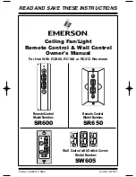 Emerson SR600 Owner'S Manual preview