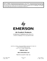 Preview for 24 page of Emerson SUMMERHAVEN LED CF850GES01 Owner'S Manual