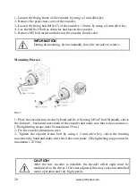 Preview for 21 page of EMF Motor EMF SQML160 Series Operating Instructions Manual