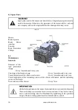 Preview for 27 page of EMF Motor EMF SQML160 Series Operating Instructions Manual