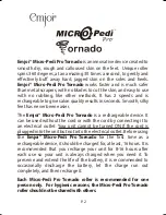 Preview for 3 page of Emjoi MICRO-PEDI PRO TORNADO Instruction Manual