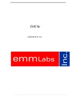 Preview for 1 page of EMMLabs DAC6e User Manual