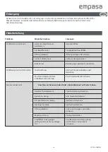 Preview for 16 page of empasa EM01020 Operating Instructions Manual