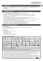 Preview for 25 page of empasa EM01020 Operating Instructions Manual