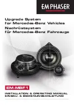 EMPHASER EM-MBF1 Installation & Operating Manual preview