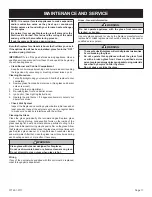 Preview for 11 page of Empire DVCT36CFP95N-1 Homeowner'S Manual