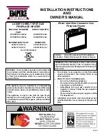 Empire DVX36FP31L-4 Installation Instructions And Owner'S Manuals preview