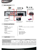 Preview for 2 page of Emtec K120 Movie Cube Brochure & Specs