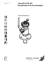 Endress+Hauser CleanFit CPA 451 Operating Instructions Manual preview