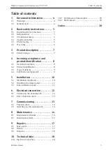 Preview for 3 page of Endress+Hauser ISEmax compressed air
cleaning unit Operating Instructions Manual