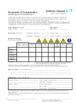 Preview for 31 page of Endress+Hauser Oxymax W COS61 Operating Instructions Manual