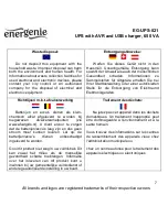 Preview for 7 page of Energenie EG-UPS-021 User Manual