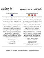 Preview for 8 page of Energenie EG-UPS-021 User Manual