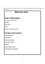 Preview for 23 page of Energetech Solar PB10000 User Manual