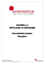 Preview for 27 page of Energetica E-2000 Series Operating And Installation Manual