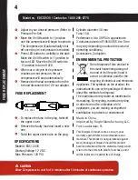 Preview for 5 page of Energizer EDC12035 Instruction Manual