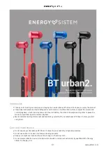 Preview for 3 page of ENERGY SISTEM BT urban2 User Manual