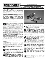 Preview for 8 page of Enerpac NC-1319 Instruction Sheet