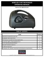 Preview for 1 page of Enforcement Technology Group ETG-WFR-OPS-2017 Operating Manual