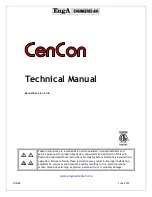 Preview for 1 page of EngA CenCon Technical Manual