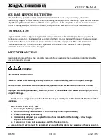 Preview for 3 page of EngA Engineered Air XES-SC Series Installation, Operation And Maintenance Manual