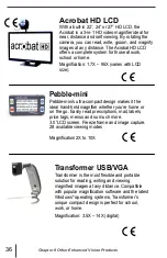 Preview for 36 page of ENHANCED VISION Pebble HD User Manual