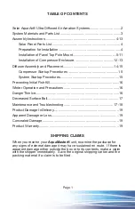 Preview for 4 page of ENQUATICS AquaMaster Solar AquaAir Ultra 1 Owner'S Manual