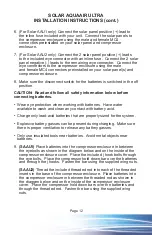 Preview for 15 page of ENQUATICS AquaMaster Solar AquaAir Ultra 1 Owner'S Manual