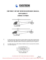 Preview for 1 page of ENSTROM F-280F Series Supplement Manual