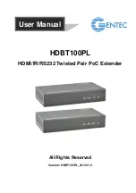 Entec HDBT100PL User Manual preview