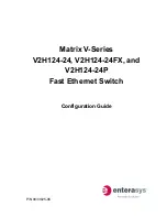 Preview for 1 page of Enterasys Matrix-V V2H124-24P Configuration Manual