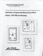 Preview for 1 page of entraguard PM4 Installation & Programming Manual