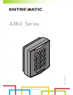 Preview for 41 page of Entre Matic AXK4 Manual